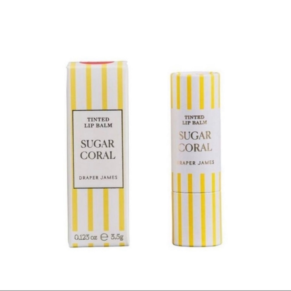 🎉Host Pick 🎉🌻 2 for $10 NWT Draper James Tinted Lip Balm Sugar Coral - Picture 2 of 2